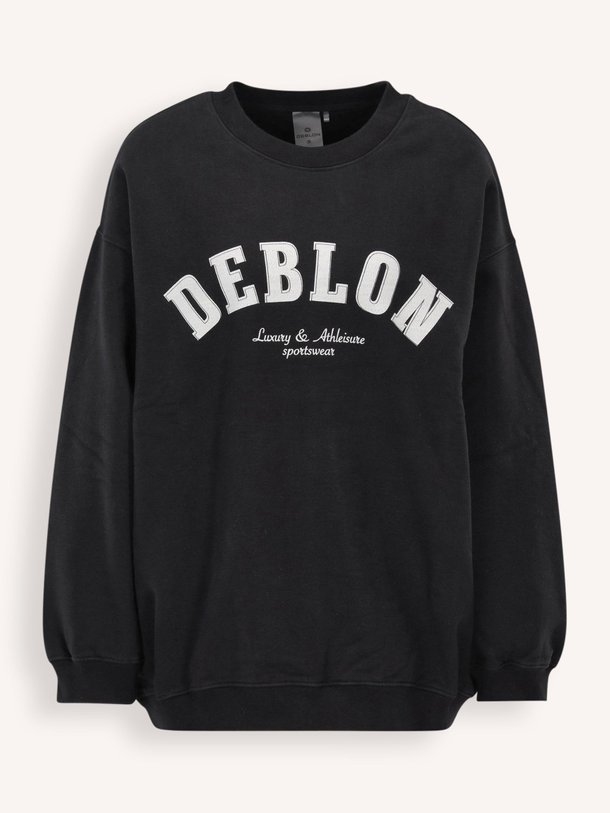 Ontdek de Puck, katoenen sweater met print van Deblon bij Orangebag. Op werkdagen voor 21:45 besteld, morgen in huis.