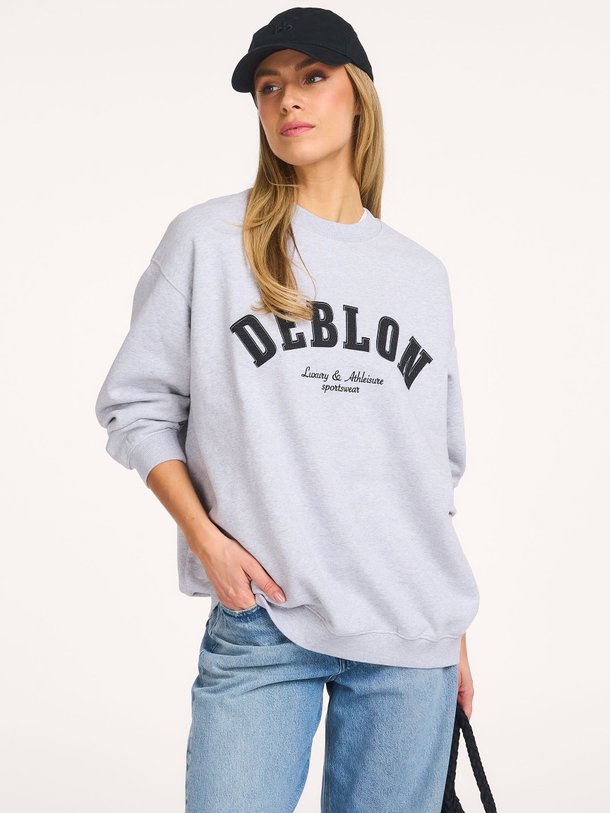 Ontdek de Puck, katoenen gemêleerde sweater met print van Deblon bij Orangebag. Op werkdagen voor 21:45 besteld, morgen in huis.