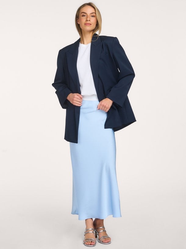 Vicky Heavy Sateen Skirt, polyester, elastane.