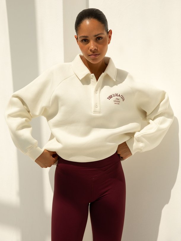 Ontdek de Maya, katoenmix polo sweater van The Lola Club bij Orangebag. Op werkdagen voor 21:45 besteld, morgen in huis.