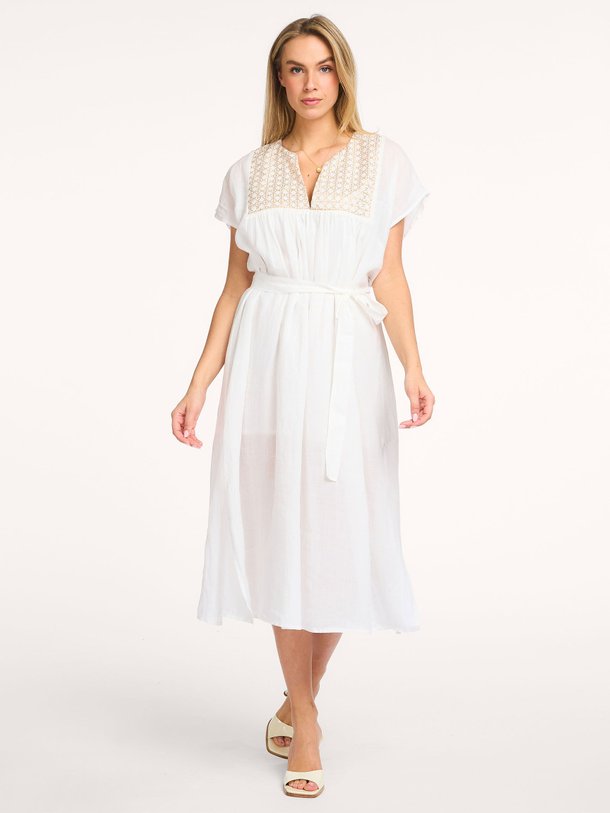 Ontdek de Katoenmix jurk met borduursel van Greek Archaic Kori bij Orangebag. Op werkdagen voor 21:45 besteld, morgen in huis.