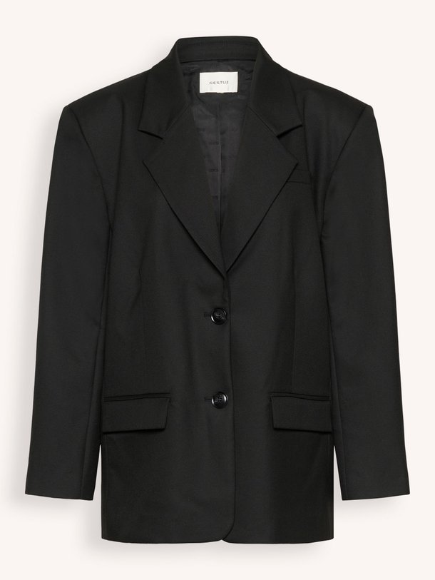 Gestuz Paula, viscosemix oversized blazer - Zwart Ontdek de Paula, viscosemix oversized blazer van Gestuz bij Orangebag. Op werkdagen voor 21:45 besteld, morgen in huis.