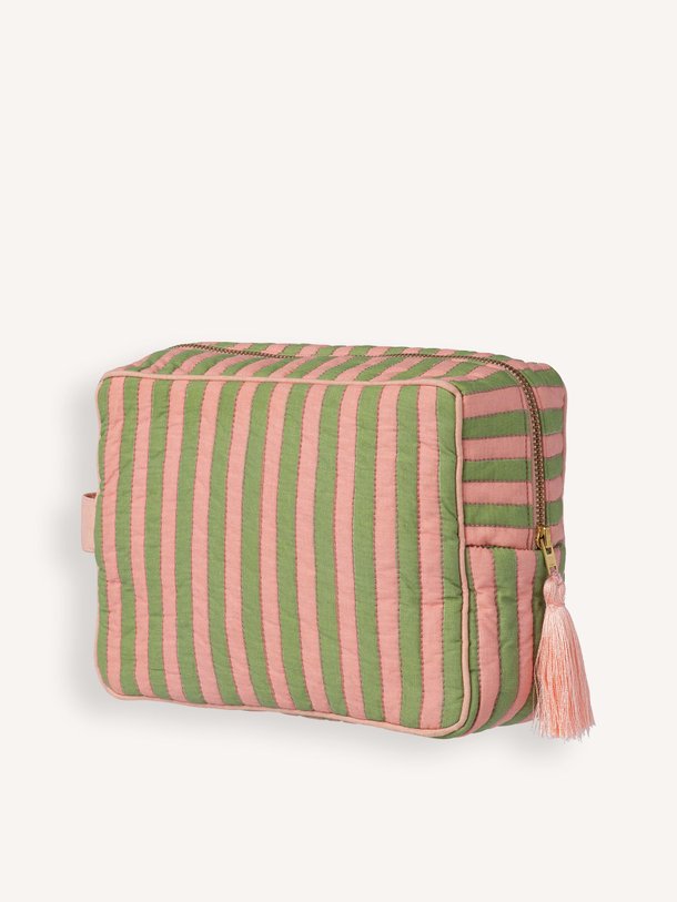 Palais Jackie, organic cotton make-up tasje met strepen - Roze Ontdek de Jackie, organic cotton make-up tasje met strepen van Palais bij Orangebag. Op werkdagen voor 21:45 besteld, morgen in huis.