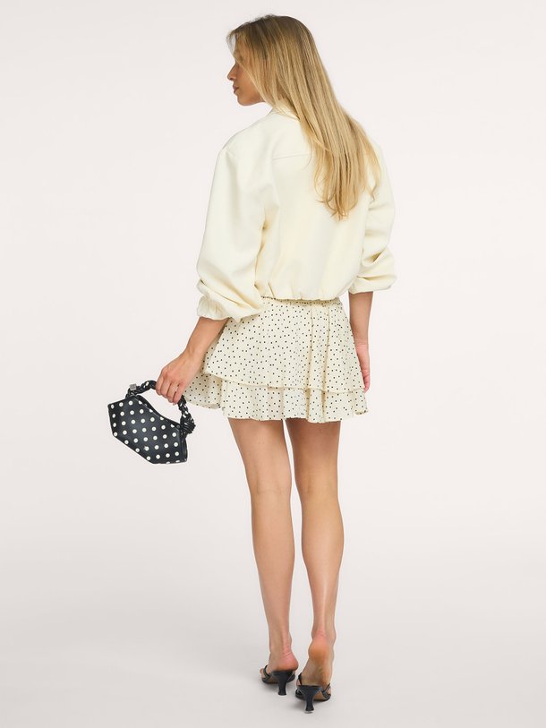 Neo Noir Janie Mini Dot Skirt online kopen | Orangebag Ontdek de Janie Mini Dot Skirt van Neo Noir bij Orangebag. Een speelse witte mini-rok met stippenprint en een flatterende gesmokte taille. Shop nu!