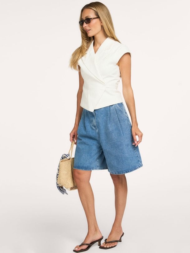Rosel Denim Shorts Rosel, denim bermuda short