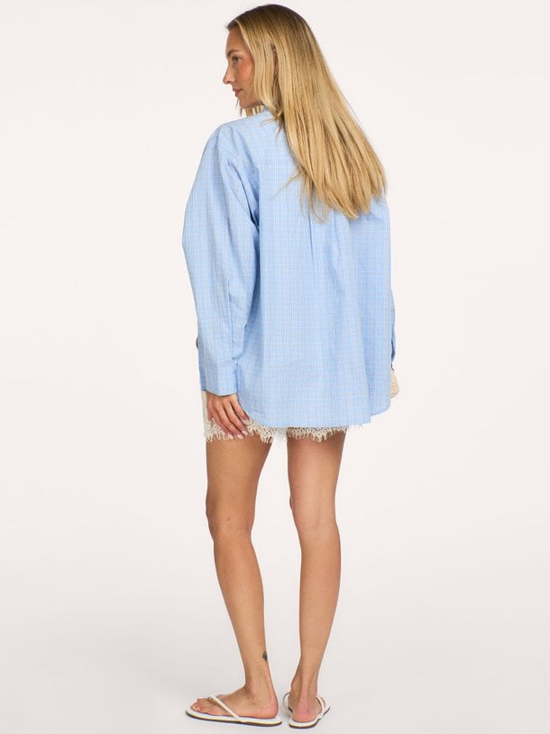 Dalma Triple Check Shirt Dalma, katoenen geruite blouse