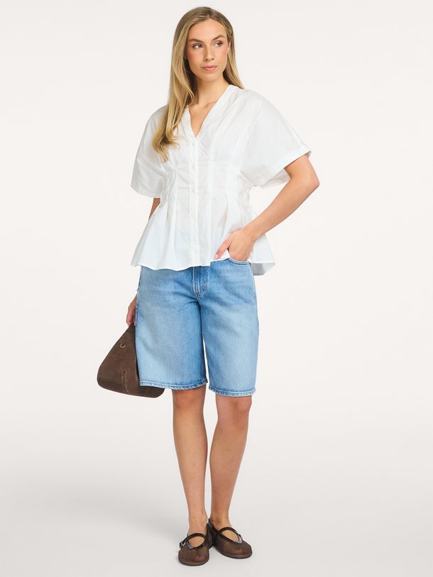 Adamma Poplin Blouse Adamma, katoenmix blouse