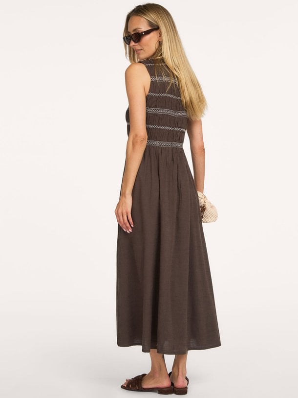 Atika Deco Smock Dress Atika, katoenen jurk