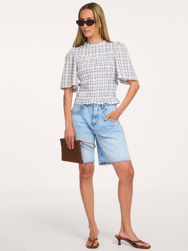 Possini mega check, cotton blouse