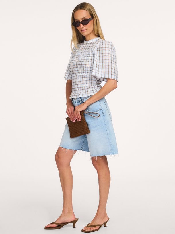 Possini mega check, katoenen blouse