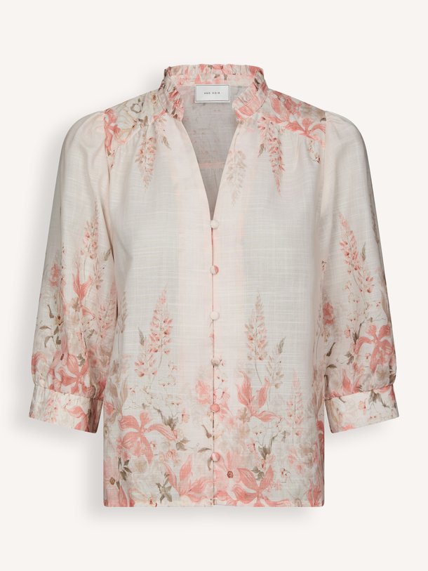 Roselle, geweven blouse met print