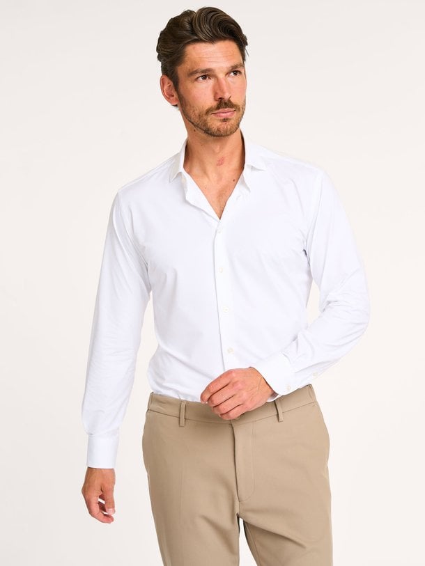 Xacus Actice shirt, travel jersey overhemd - Wit Ontdek de Actice shirt, travel jersey overhemd van Xacus bij Orangebag. Op werkdagen voor 21:45 besteld, morgen in huis.