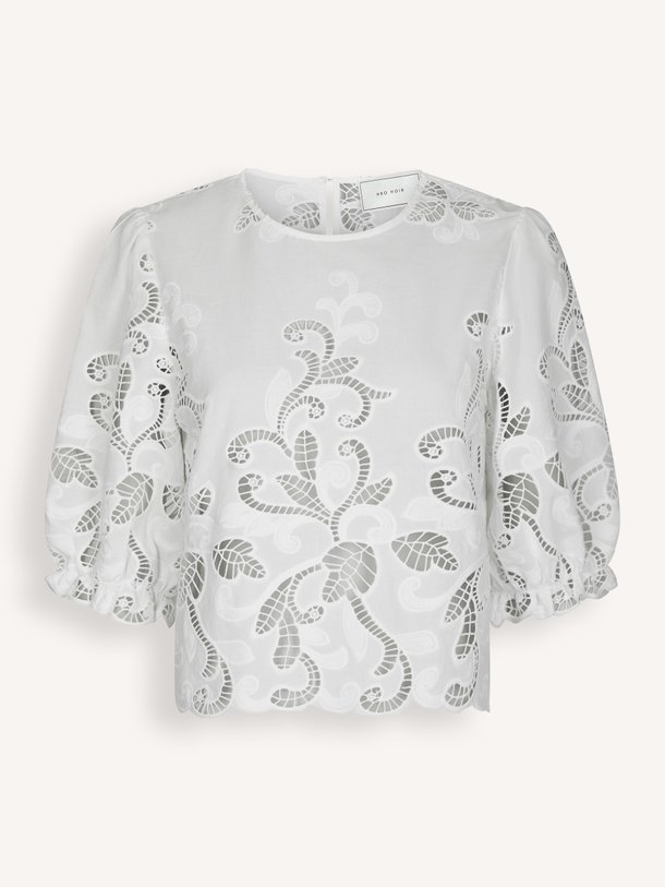 Fia Embroidery Blouse Fia, katoenen broderie top