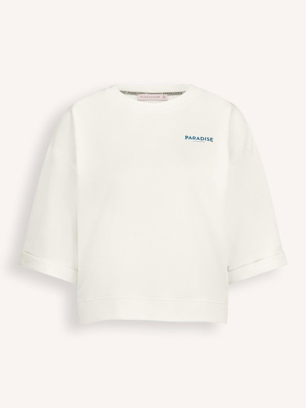Ontdek de Puck katoenen sweater met print van Studio Anneloes in de kleur off-white bij Orangebag. Op werkdagen voor 21:45 besteld, morgen in huis.