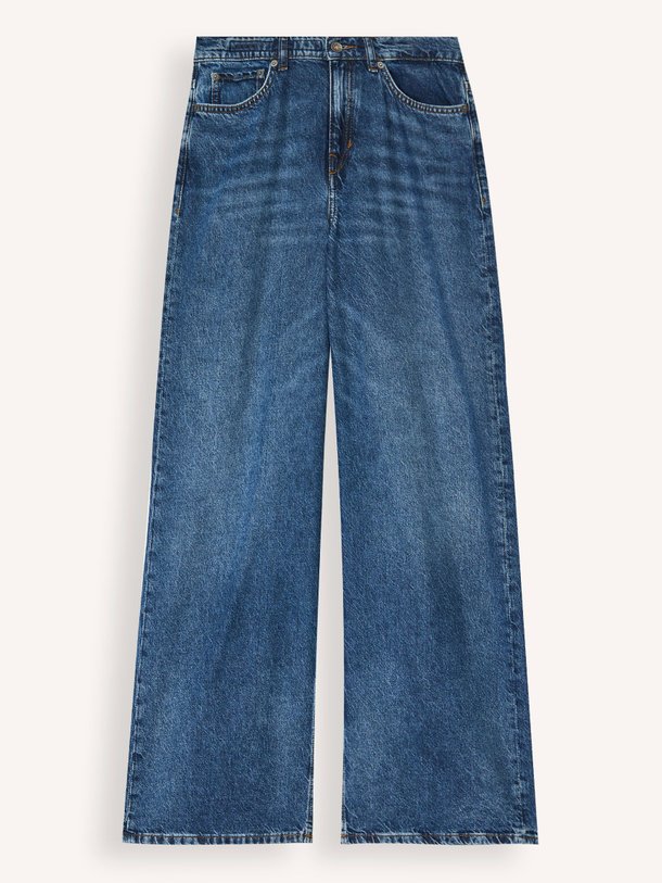 Ontdek de Flung high waist wide leg jeans van Drykorn in de kleur donkerblauw bij Orangebag. Op werkdagen voor 21:45 besteld, morgen in huis.