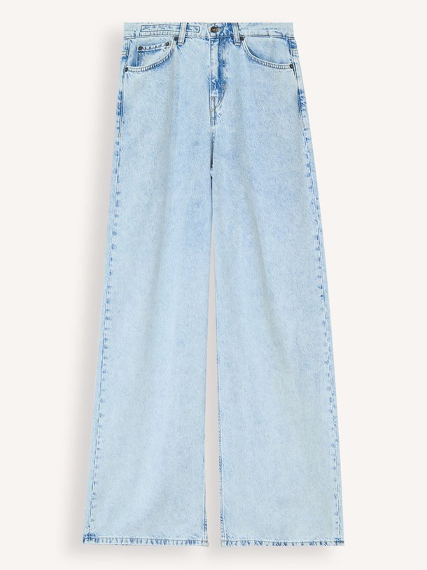 Ontdek de Flung high waist wide leg non-stretch jeans van Drykorn in de kleur lichtblauw bij Orangebag. Op werkdagen voor 21:45 besteld, morgen in huis.