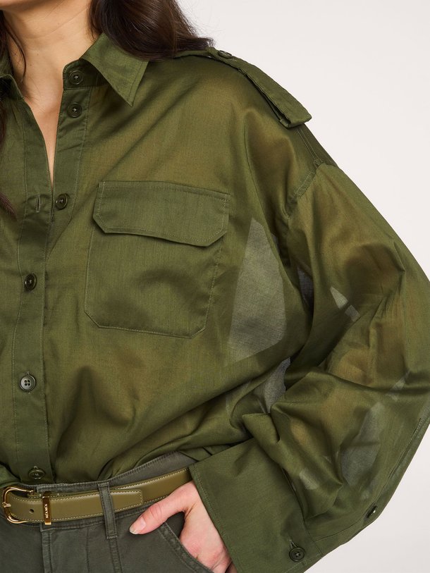 Drykorn Elowen katoenen blouse - Groen Ontdek de Elowen katoenen blouse van Drykorn in de kleur Groen bij Orangebag. Op werkdagen voor 21:45 besteld, morgen in huis.