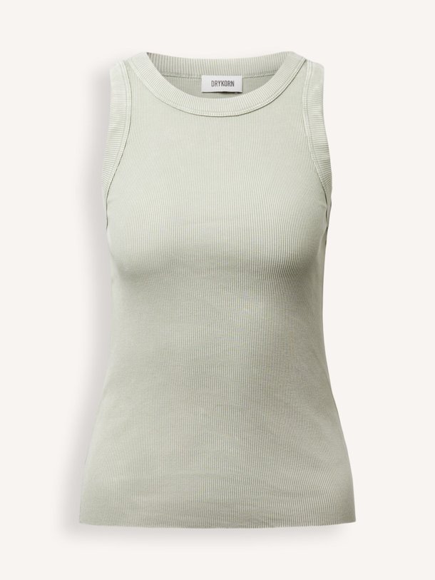 Ontdek de Olina, katoenen rib tanktop van Drykorn bij Orangebag. Op werkdagen voor 21:45 besteld, morgen in huis.