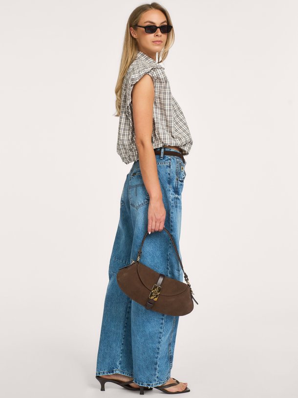 Dinnie NS Mini Check Shirt Dinnie, geweven geruite blouse