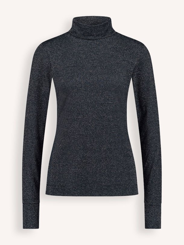 Ontdek de Faira viscosemix lurex rib top van Studio Anneloes in de kleur donkerblauw bij Orangebag. Op werkdagen voor 21:45 besteld, morgen in huis.