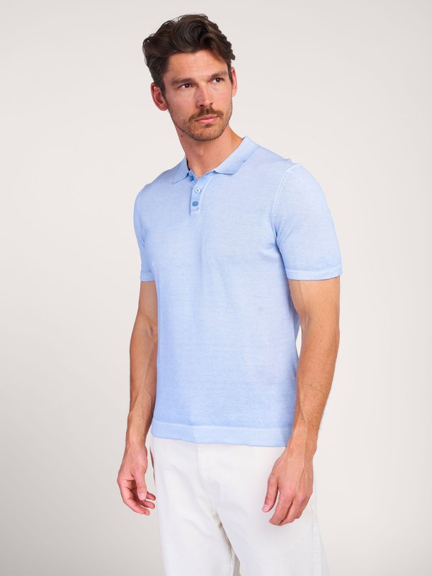 Ontdek de Triton katoenen gemêleerde polo van Drykorn in de kleur lichtblauw bij Orangebag. Op werkdagen voor 21:45 besteld, morgen in huis.