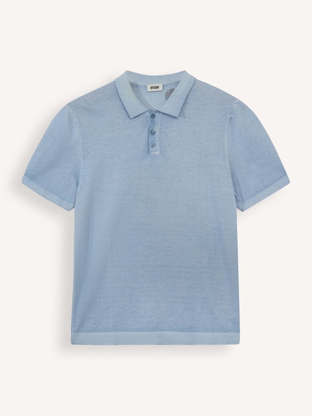 Drykorn Triton - Katoenen Gemêleerde Polo - Lichtblauw Ontdek de Triton katoenen gemêleerde polo van Drykorn in de kleur lichtblauw bij Orangebag. Op werkdagen voor 21:45 besteld, morgen in huis.