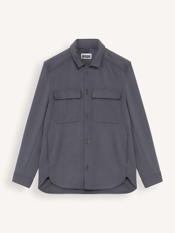 Ontdek de Selton viscosemix overshirt van Drykorn in de kleur grijs bij Orangebag. Op werkdagen voor 21:45 besteld, morgen in huis.
