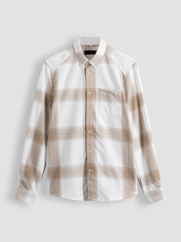 Ontdek de Liet organic cotton overhemd met dessin van Drykorn in de kleur off-white bij Orangebag. Op werkdagen voor 21:45 besteld, morgen in huis.