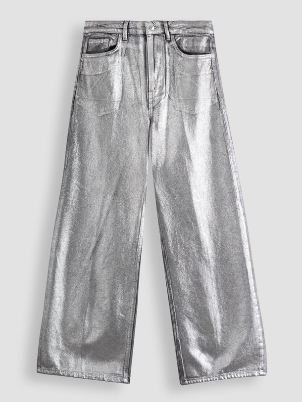 Ontdek de Medley mid waist loose fit metallic jeans van Drykorn in de kleur zilverkleur bij Orangebag. Op werkdagen voor 21:45 besteld, morgen in huis.