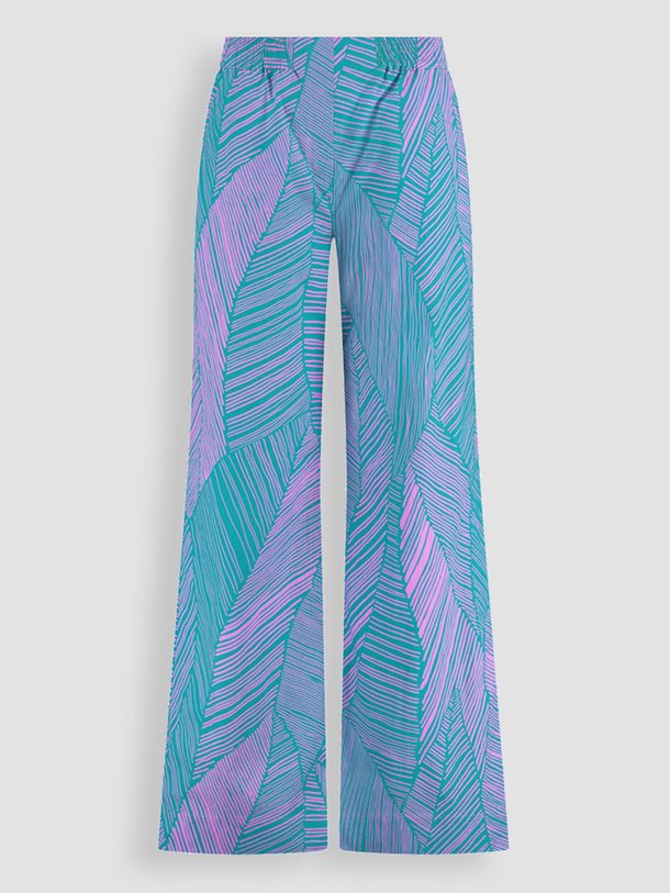 Ontdek de Doro katoenen poplin broek met print van Studio Anneloes in de kleur blauwgroen bij Orangebag. Op werkdagen voor 21:45 besteld, morgen in huis.