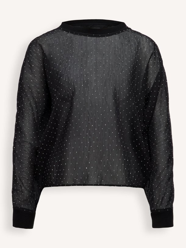 Ontdek de Edisan lyocellmix top met strass van Drykorn in de kleur Zwart bij Orangebag. Op werkdagen voor 21:45 besteld, morgen in huis.
