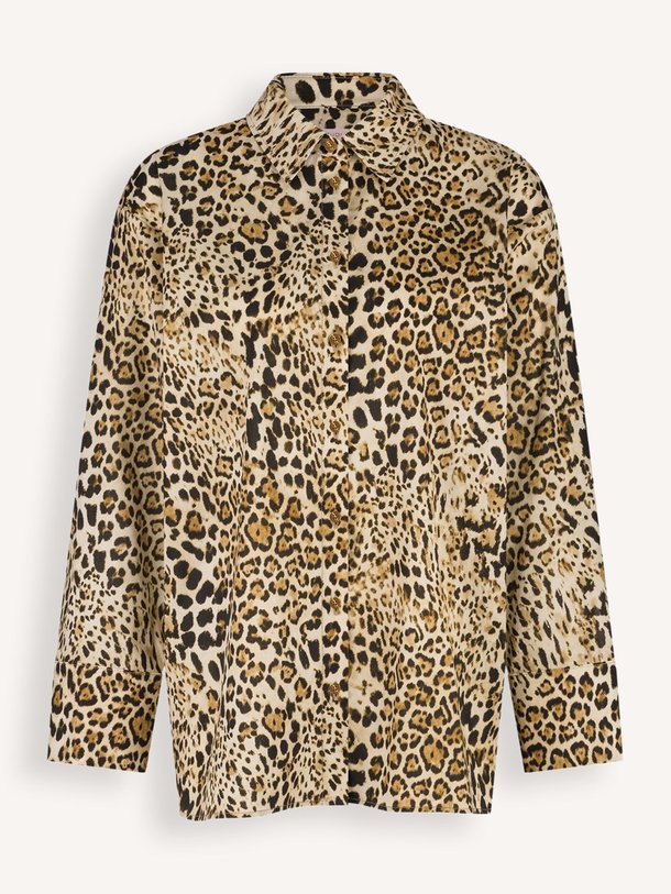 Ontdek de Bernou katoenmix blouse met print van Studio Anneloes in de kleur bruin bij Orangebag. Op werkdagen voor 21:45 besteld, morgen in huis.