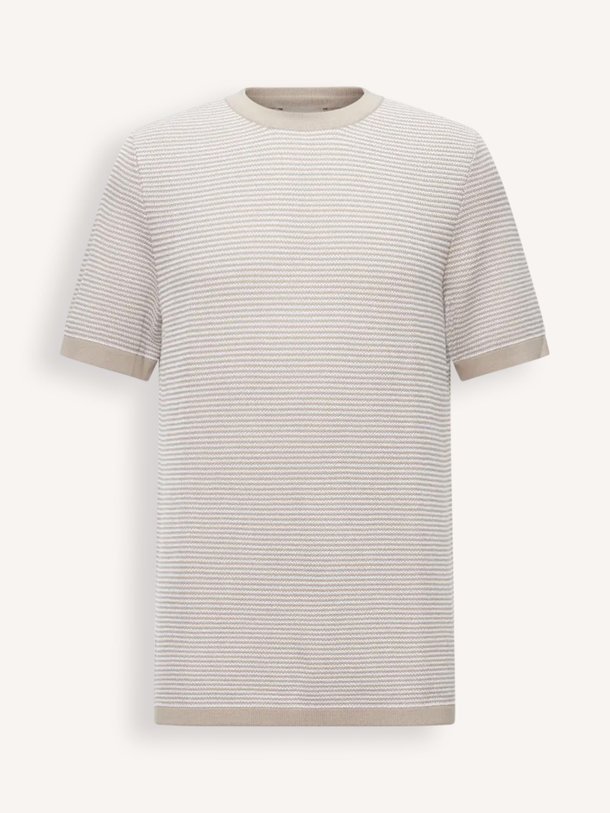 Drykorn Valentin - Katoenmix Gestreept T-Shirt - Beige Ontdek de Valentin katoenmix gestreept T-shirt van Drykorn in de kleur beige bij Orangebag. Op werkdagen voor 21:45 besteld, morgen in huis.