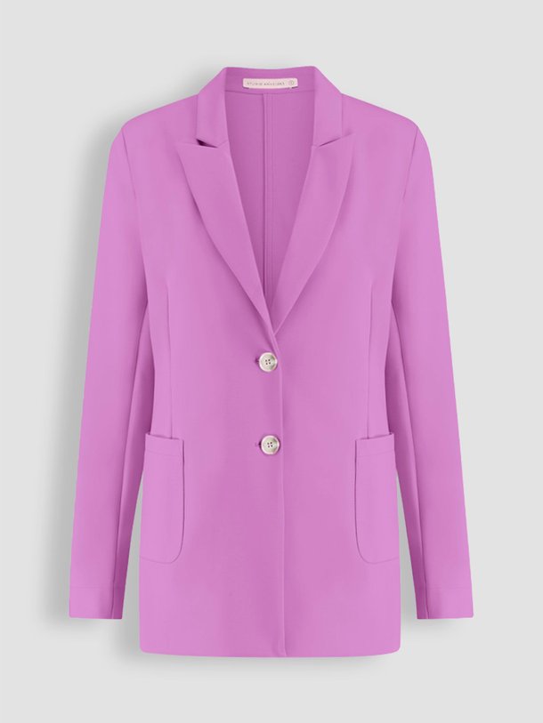Ontdek de Harlow bonded jersey blazer van Studio Anneloes in de kleur lila bij Orangebag. Op werkdagen voor 21:45 besteld, morgen in huis.