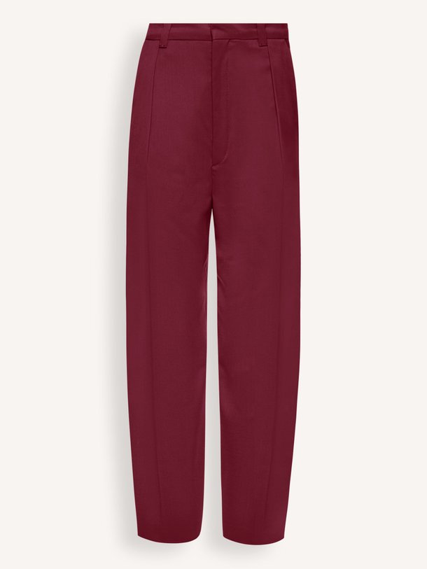 Ontdek de Aduct wolmix pantalon van Drykorn in de kleur Bordeauxrood bij Orangebag. Op werkdagen voor 21:45 besteld, morgen in huis.