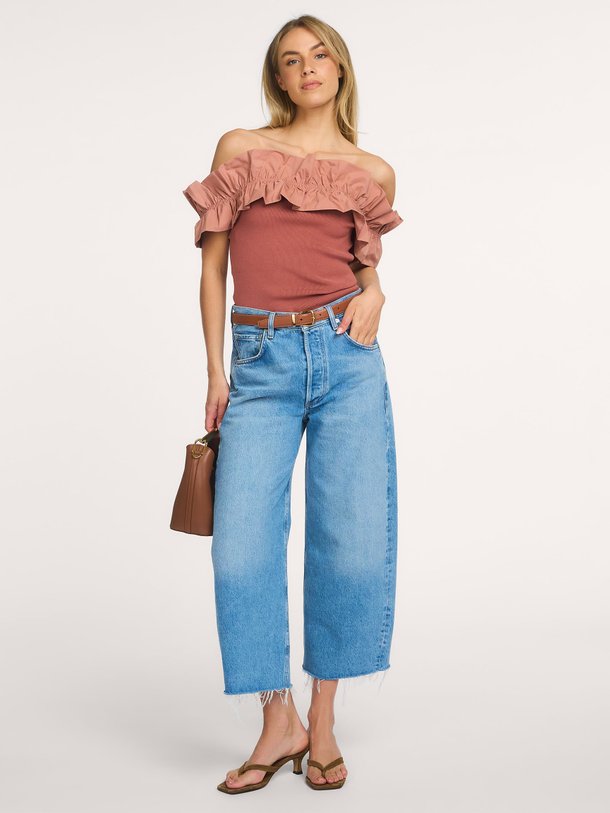 Jaqua, viscosemix off shoulder top