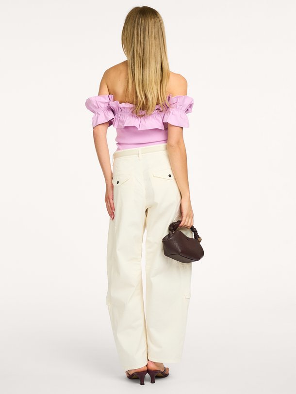 Jaqua, viscose mix off shoulder top