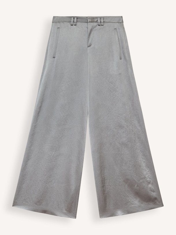 Ontdek de Broad geweven glanzende wide leg pantalon van Drykorn in de kleur grijs bij Orangebag. Op werkdagen voor 21:45 besteld, morgen in huis.