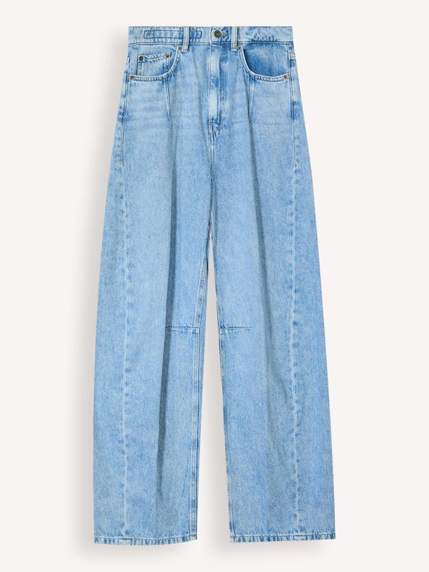 Ontdek de Liable high waist barrel fit non-stretch jeans van Drykorn in de kleur Blauw bij Orangebag. Op werkdagen voor 21:45 besteld, morgen in huis.