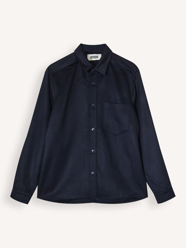 Ontdek de Dieggo wol/cashmeremix overshirt van Drykorn in de kleur donkerblauw bij Orangebag. Op werkdagen voor 21:45 besteld, morgen in huis.