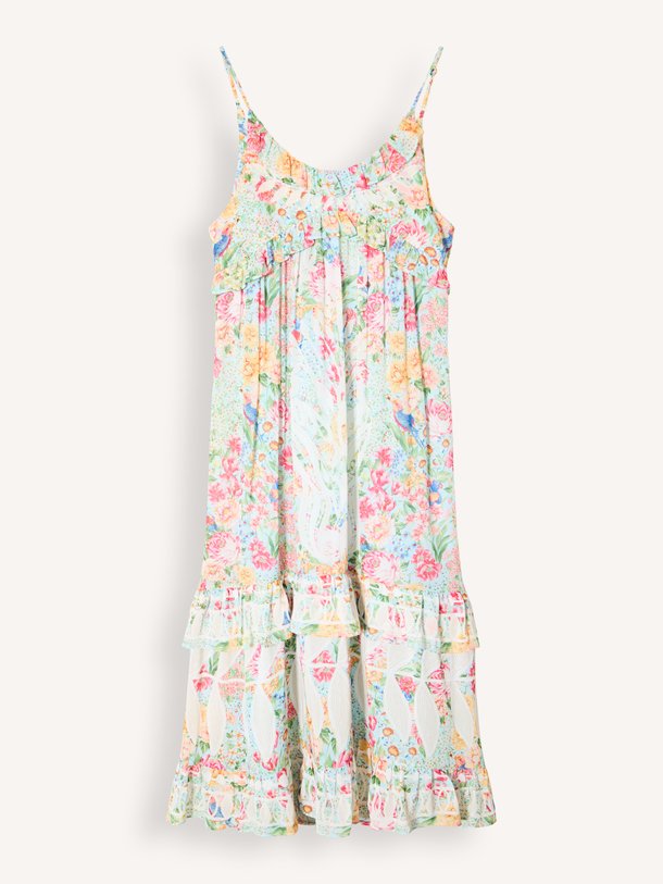Rendeira, viscose jurk met bloemenprint