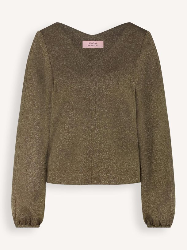 Ontdek de Claudina viscosemix lurex top van Studio Anneloes in de kleur goudkleur bij Orangebag. Op werkdagen voor 21:45 besteld, morgen in huis.