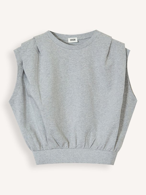 Ontdek de Calluna katoenmix top van Drykorn in de kleur Grijs bij Orangebag. Op werkdagen voor 21:45 besteld, morgen in huis.