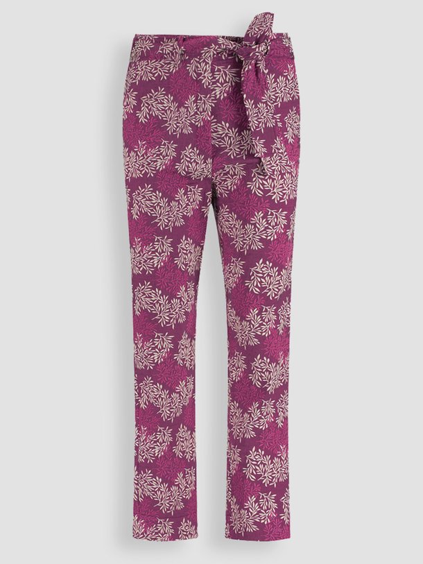 Ontdek de Mitan katoenmix broek met dessin van Studio Anneloes in de kleur fuchsia bij Orangebag. Op werkdagen voor 21:45 besteld, morgen in huis.
