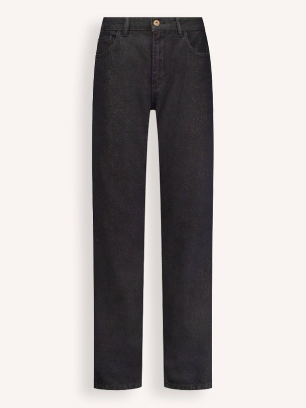 Ontdek de Ava mid waist straight fit jeans met glitters van Studio Anneloes in de kleur zwart bij Orangebag. Op werkdagen voor 21:45 besteld, morgen in huis.