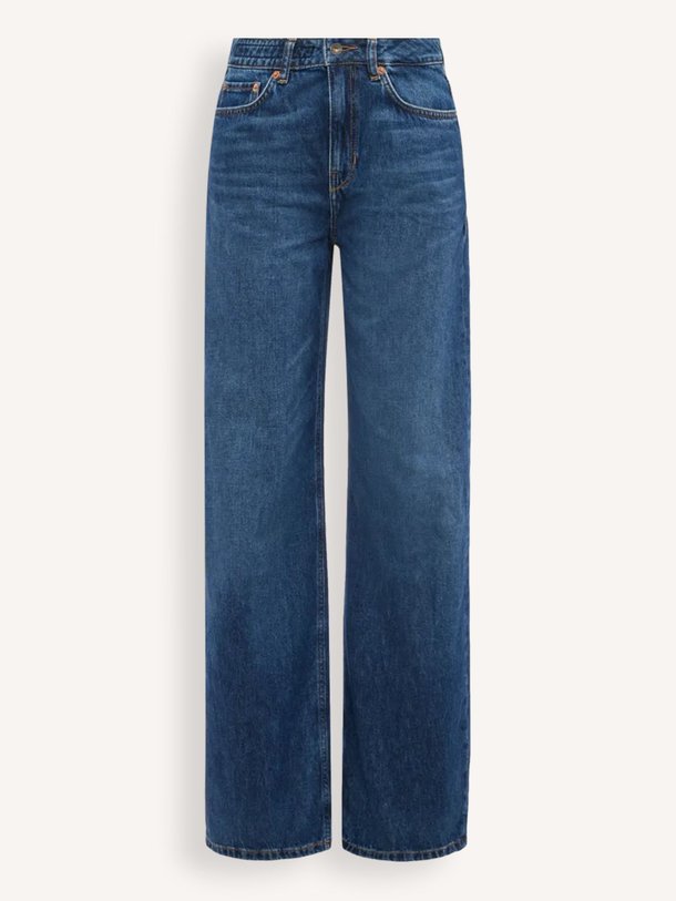 Ontdek de Medley mid waist straight fit non-stretch jeans van Drykorn in de kleur donkerblauw bij Orangebag. Op werkdagen voor 21:45 besteld, morgen in huis.