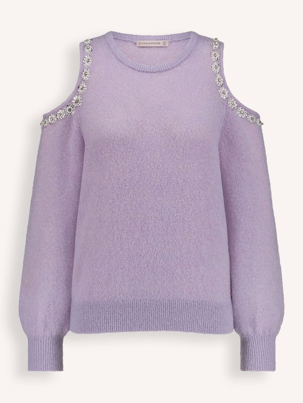 Ontdek de Delphine mohairmix trui met applicaties van Studio Anneloes in de kleur lila bij Orangebag. Op werkdagen voor 21:45 besteld, morgen in huis.