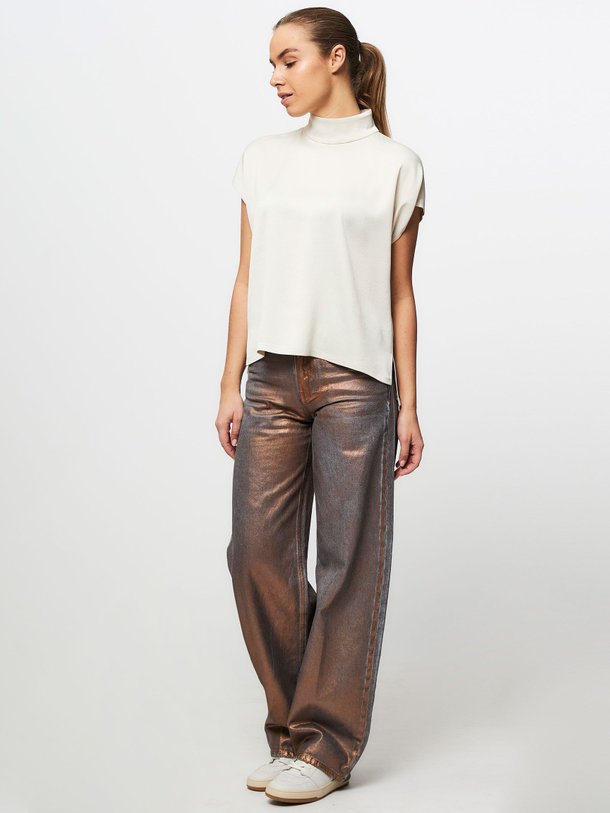 Ontdek de Alaria geweven top van Drykorn in de kleur beige bij Orangebag. Op werkdagen voor 21:45 besteld, morgen in huis.