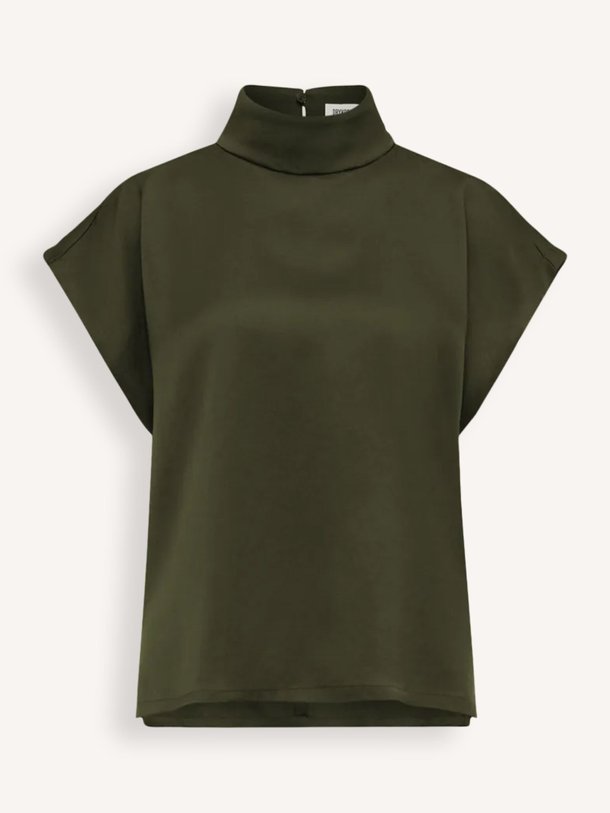 Ontdek de Alaria geweven top van Drykorn in de kleur donkergroen bij Orangebag. Op werkdagen voor 21:45 besteld, morgen in huis.