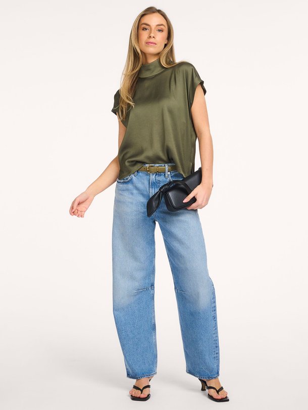 Ontdek de Alaria, geweven top van Drykorn bij Orangebag. Op werkdagen voor 21:45 besteld, morgen in huis.